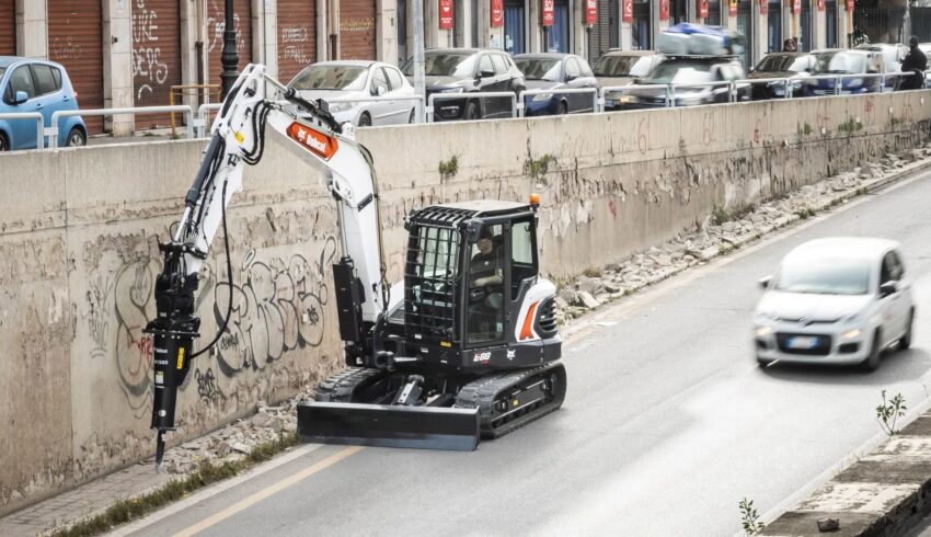 Bobcat E88 graafmachine Vangaever Bobcat 04
