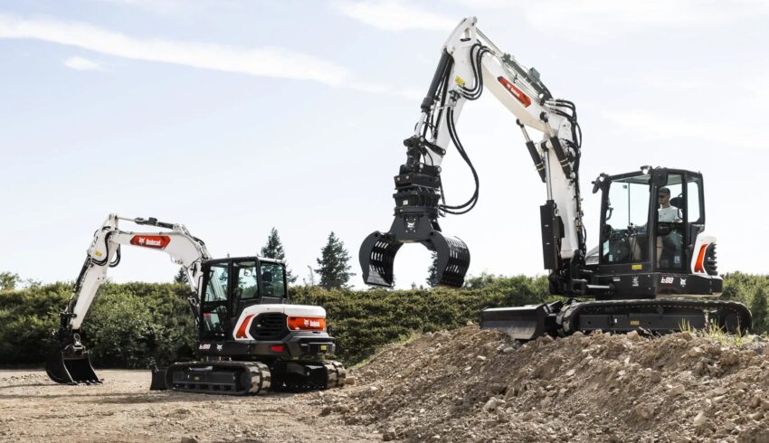 Bobcat E88 compacte graafmachine Vangaever 01