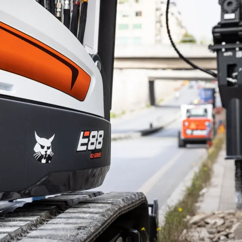 Bobcat E88 graafmachine Vangaever Bobcat 03