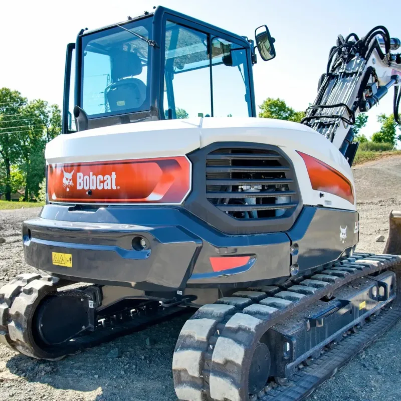 Bobcat E88 graafmachine drieledige arm Vangaever Bobcat 00