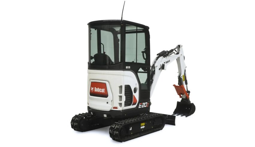 Bobcat E20z minigraver Bobcat Vangaever 04