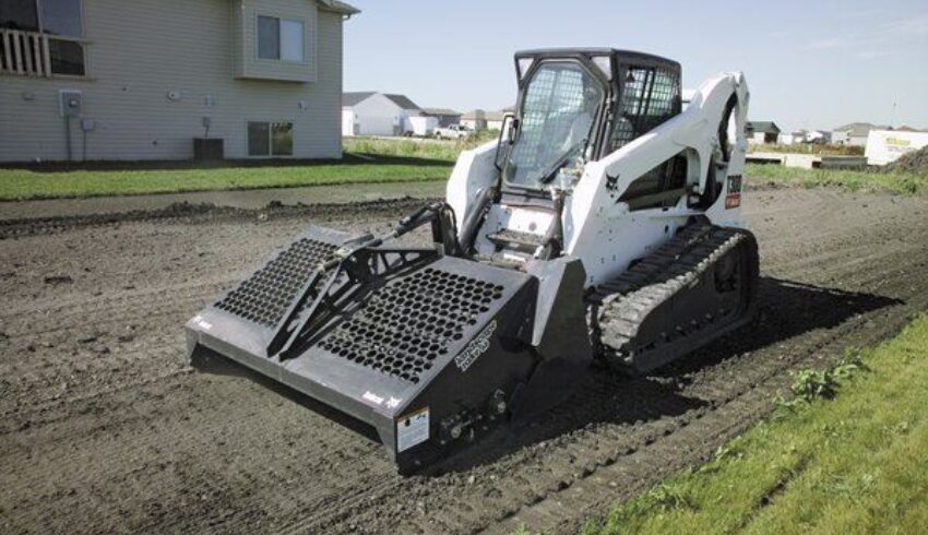 Hark met steenopvang Bobcat Vangaever 3