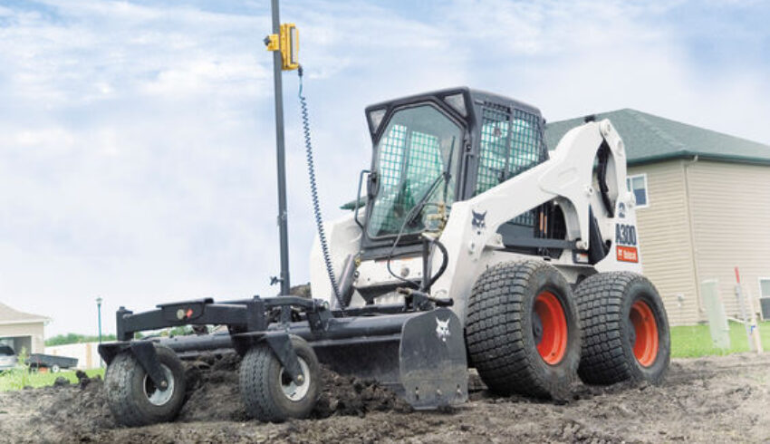 Nivelleerbak met blad bobcat vangaever 2