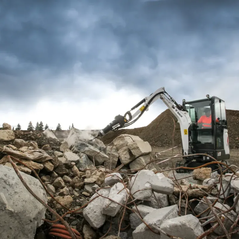 Bobcat E19 minigraver Bobcat Vangaever 04