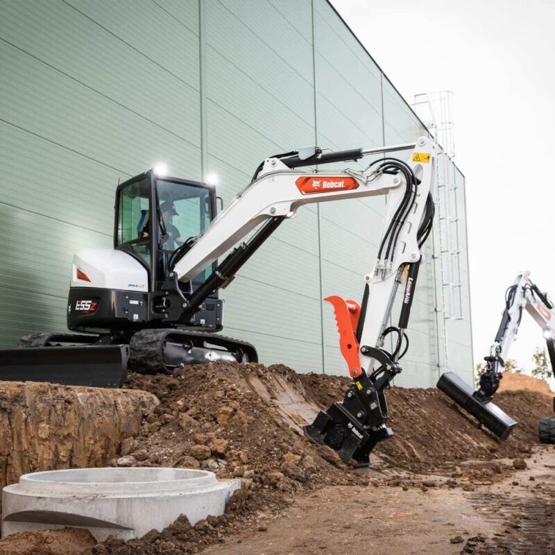 Bobcat E55z minigraver Bobcat Vangaever 03