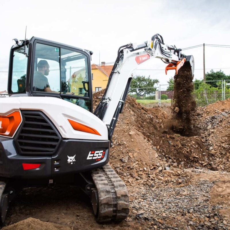 Bobcat E55z minigraver Bobcat Vangaever 04