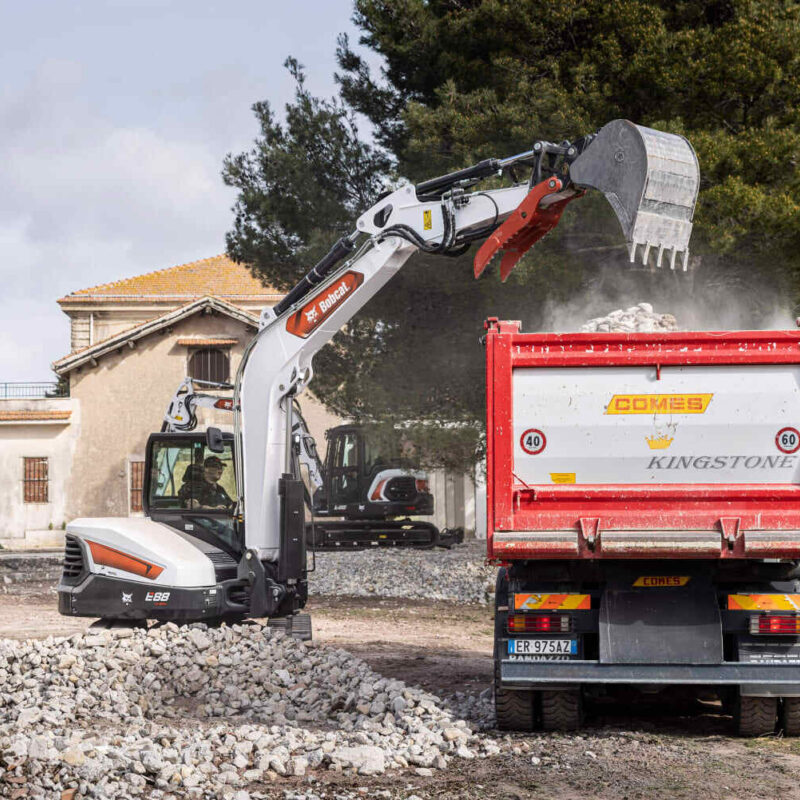 Bobcat E88 minigraver Bobcat Vangaever 03