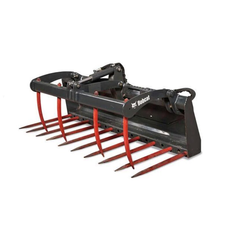 Mestvork met grijper bobcat vangaever 4