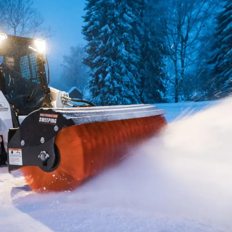 Schuinstelbare keerbezem Bobcat Vangaever 12