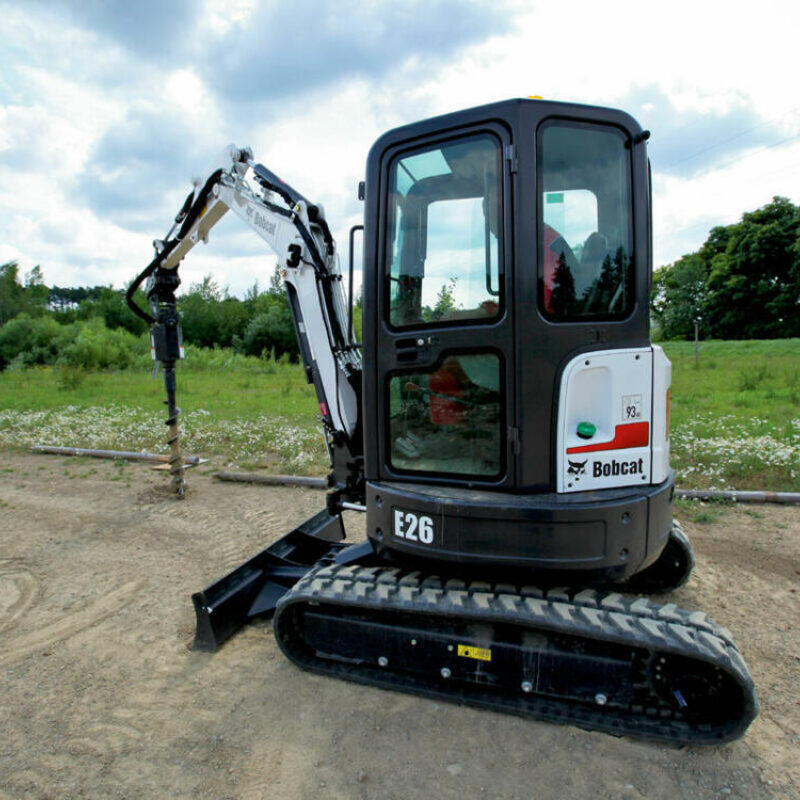 Grondboor graafmachine bobcat vangaever 02