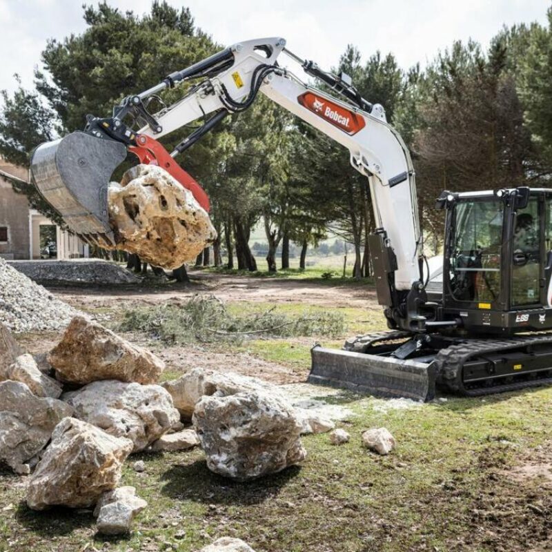 Hydraulische klem duimklem Bobcat graafmachine Bobcat Vangaever 01