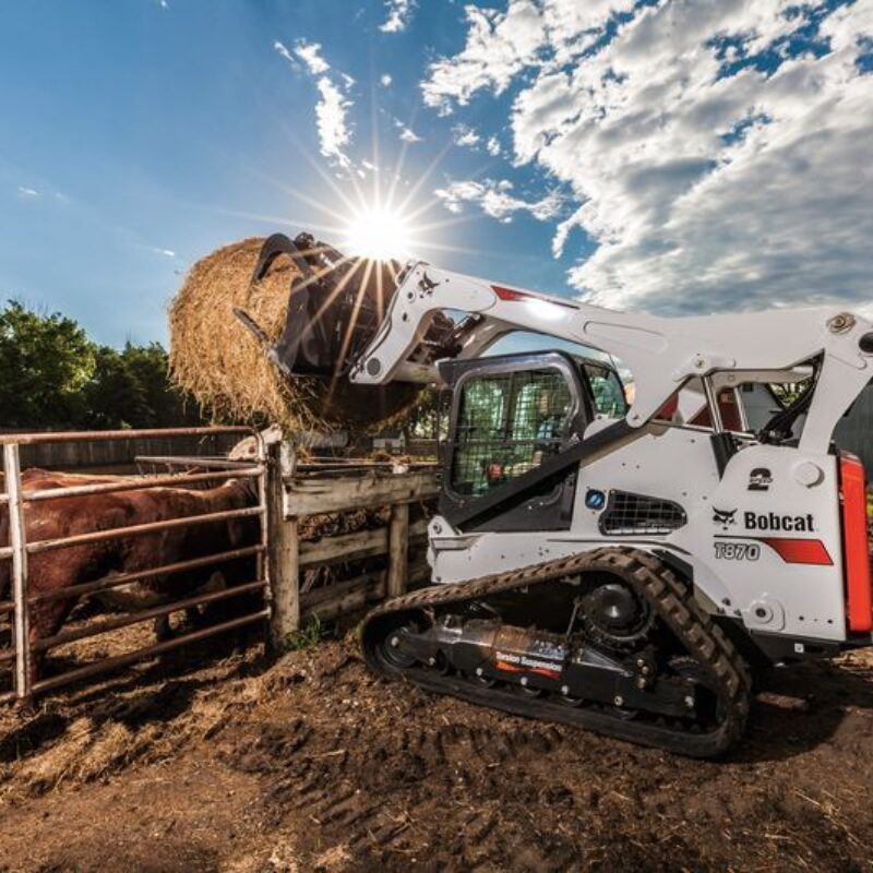 Industriële vork met grijper bobcat vangaever 2