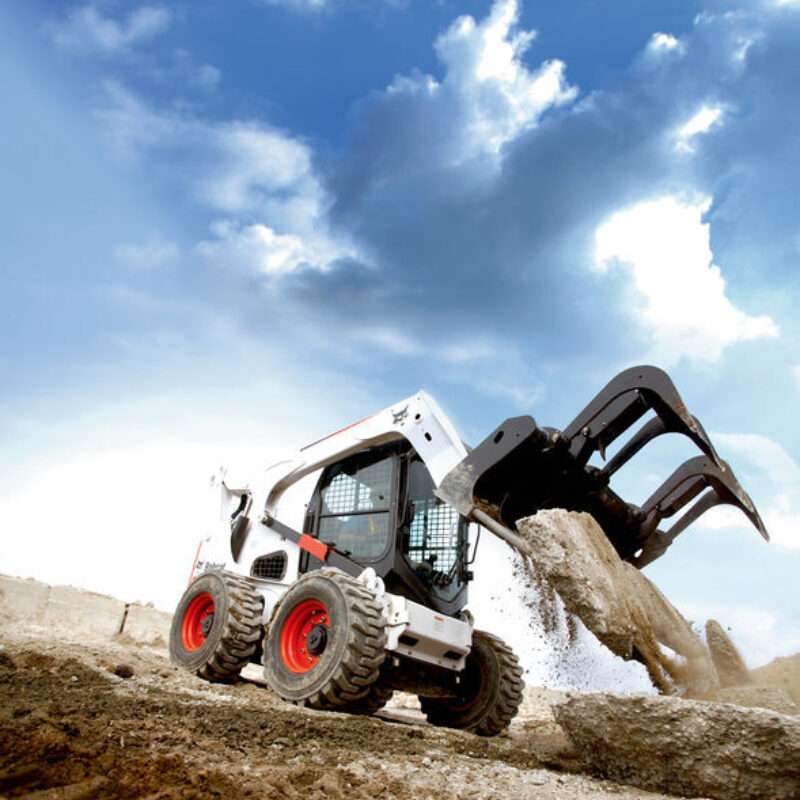 Industriële vork met grijper bobcat vangaever 3