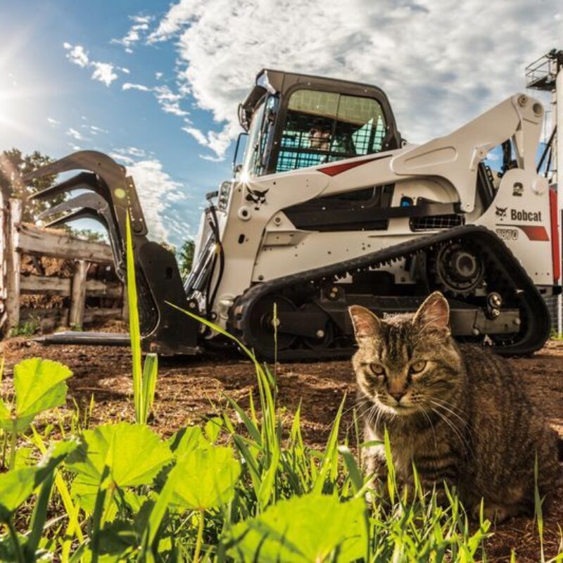 Industriële vork met grijper bobcat vangaever 5