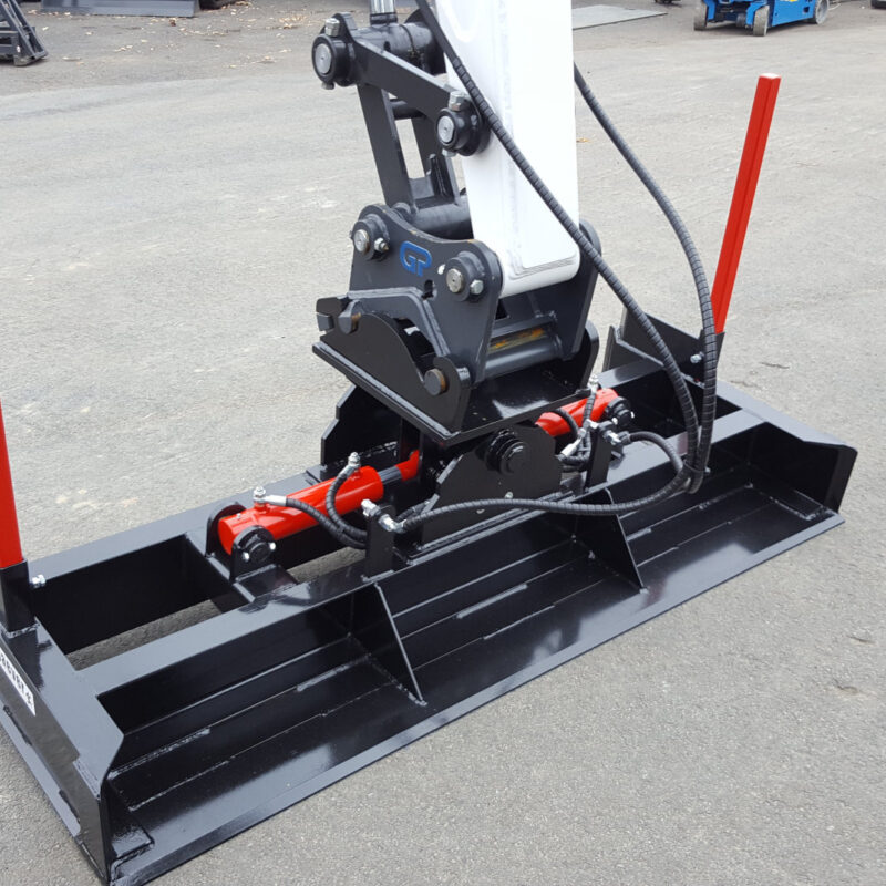 Nivelleerblad minigraver vangaever