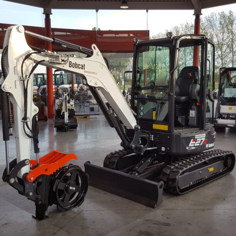 Verdichtingswiel minigraver vangaever 2