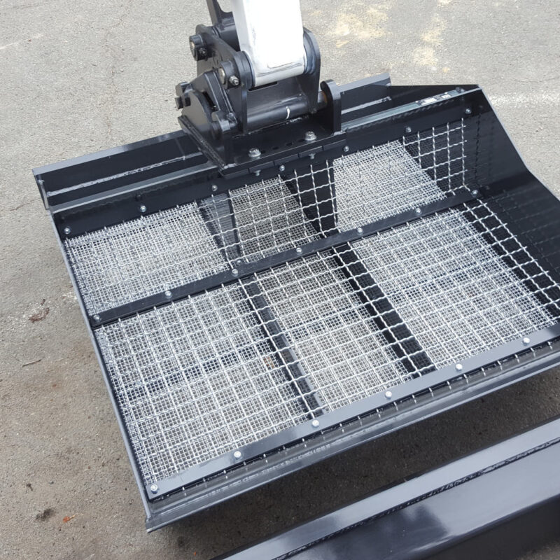 Zeefbak voor minigraver vangaever 1