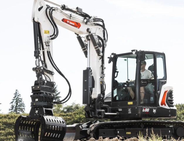 Bobcat E88 compacte graafmachine Vangaever 04