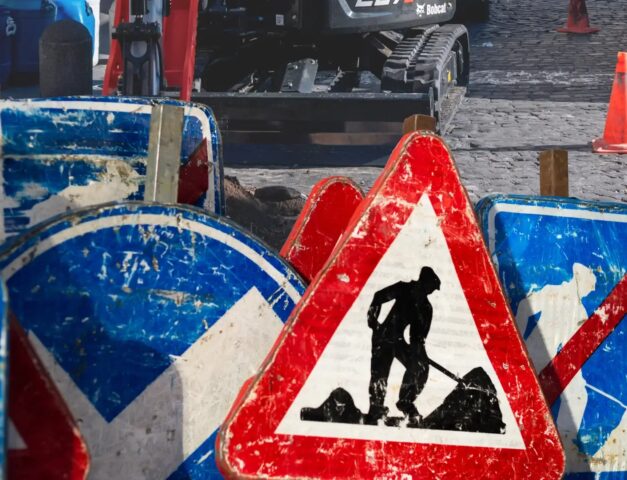 Travaux routiers à Waregem