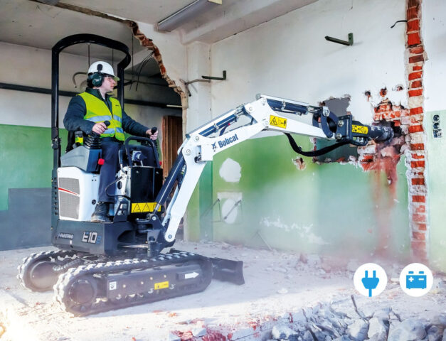 Bobcat E10e electrische minigraver bobcat Vangaever