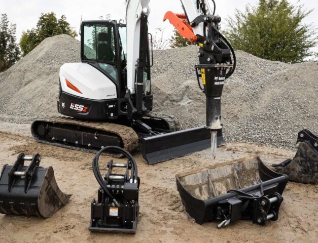 Bobcat E55z minigraver Bobcat Vangaever