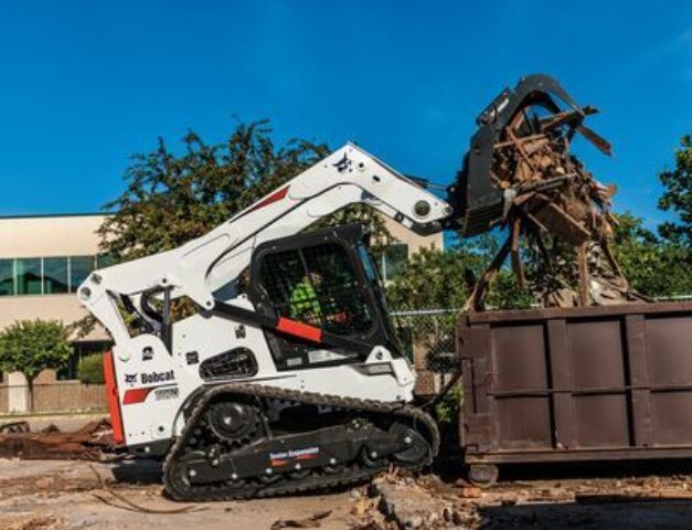 Industriële vork met grijper bobcat vangaever 1