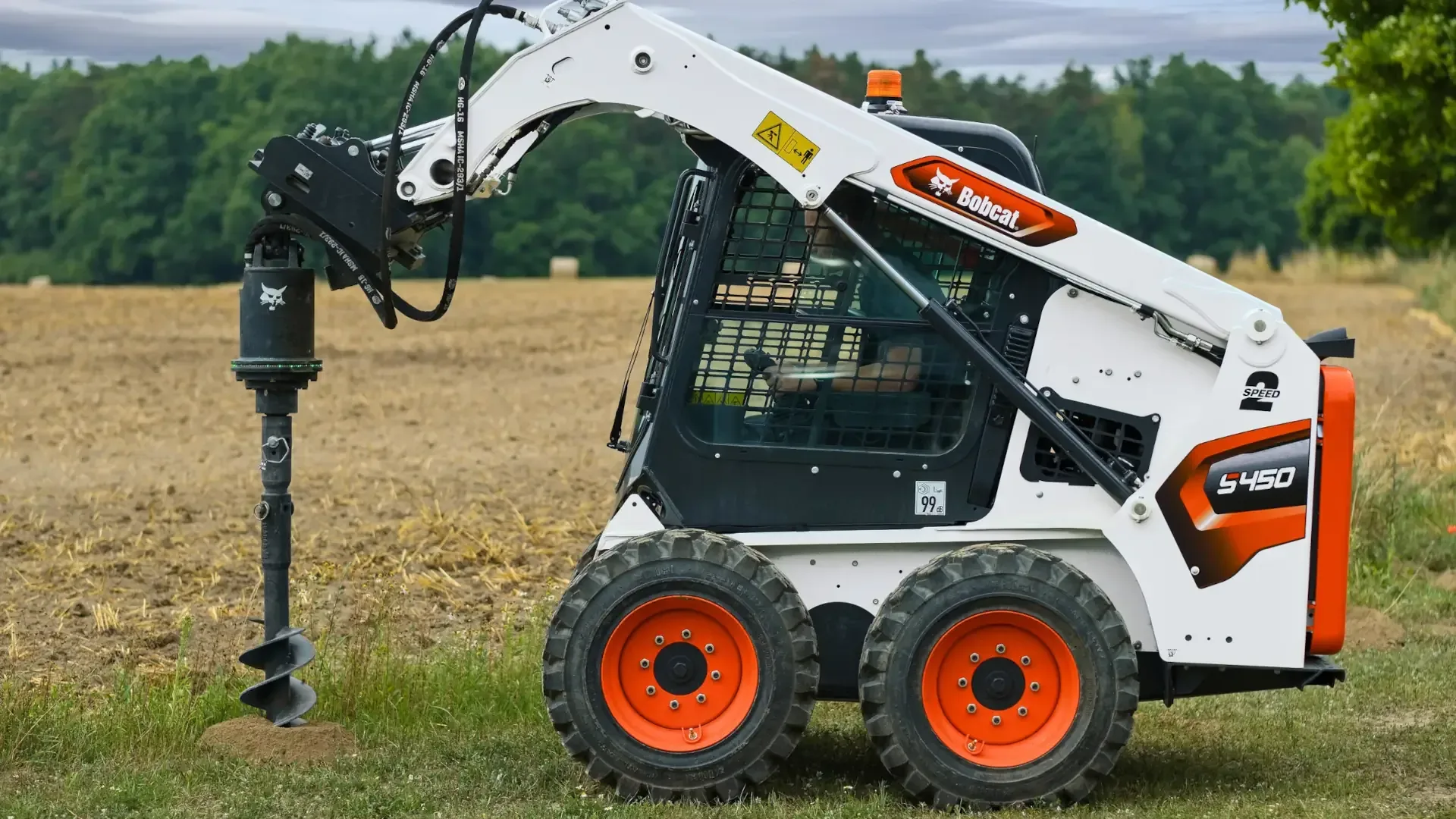 Bobcat s450 grondboor bobcat Vangaever