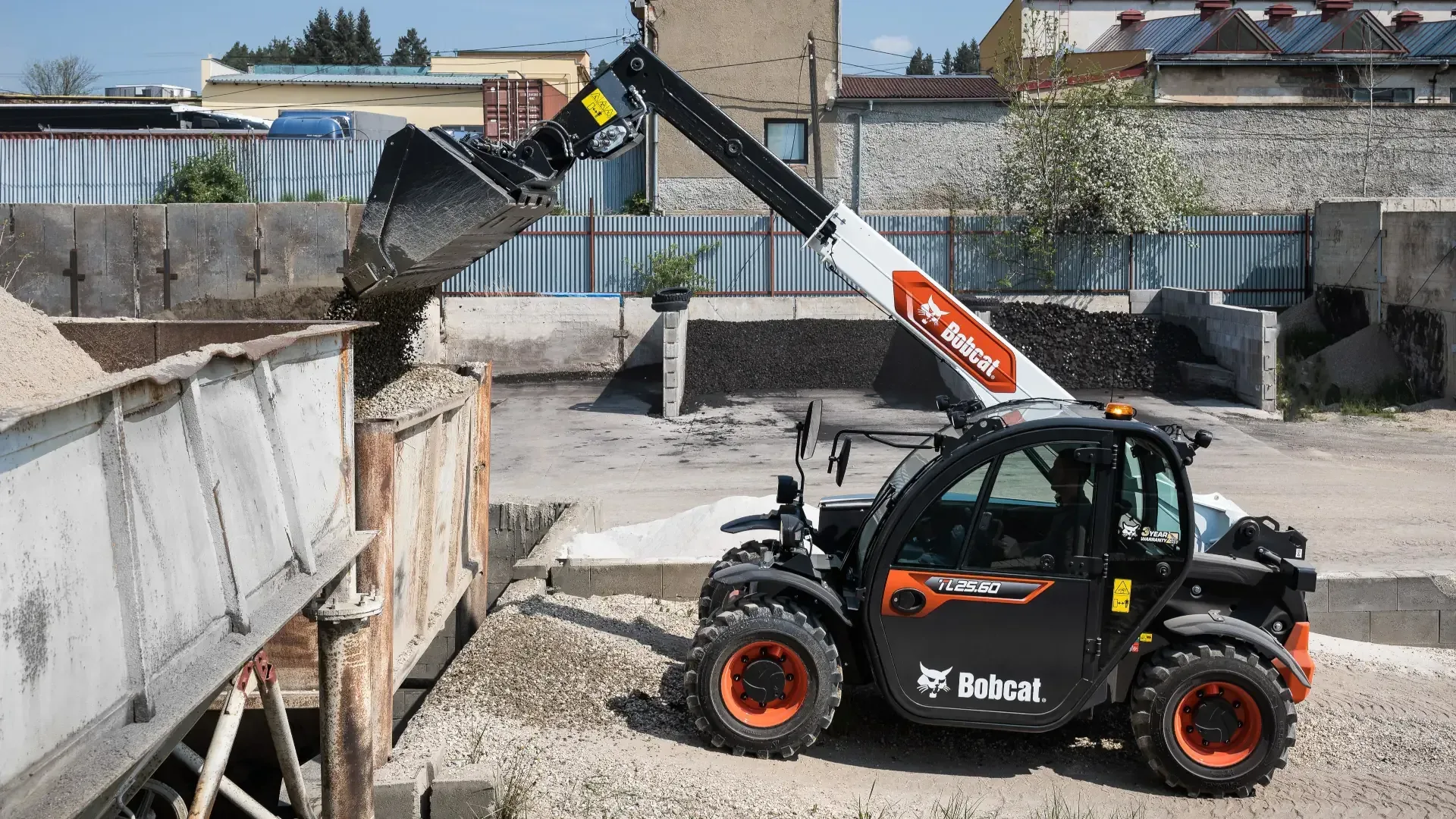 Bobcat verreiker overslag bulkhandling Vangaever Bobcat
