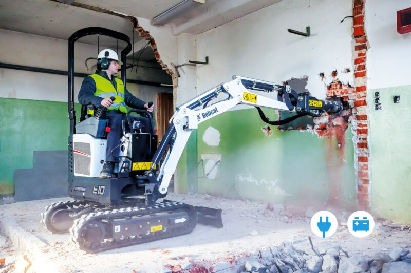 Bobcat E10e electrische minigraver bobcat Vangaever