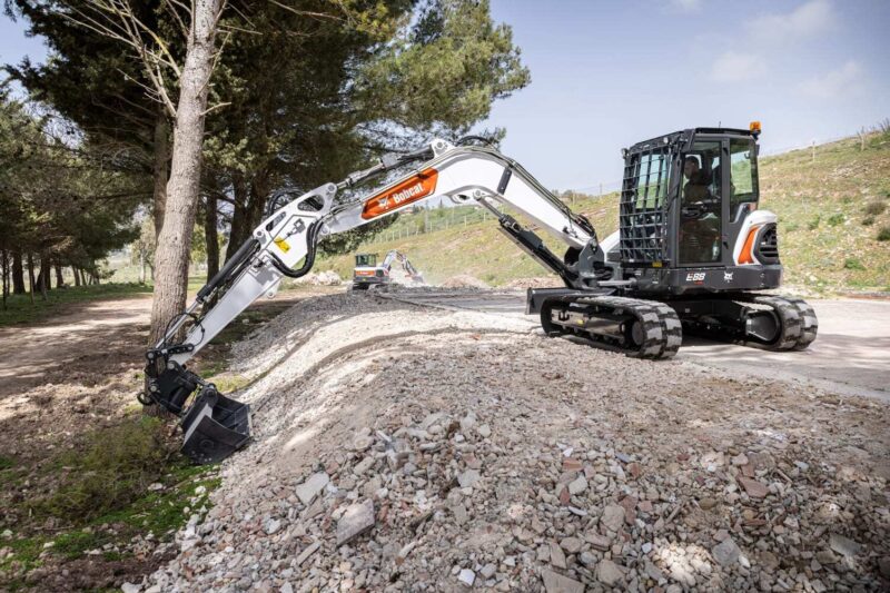 Bobcat E88 minigraver Bobcat Vangaever