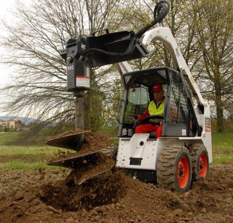 Grondboor Bobcat Vangaever 1