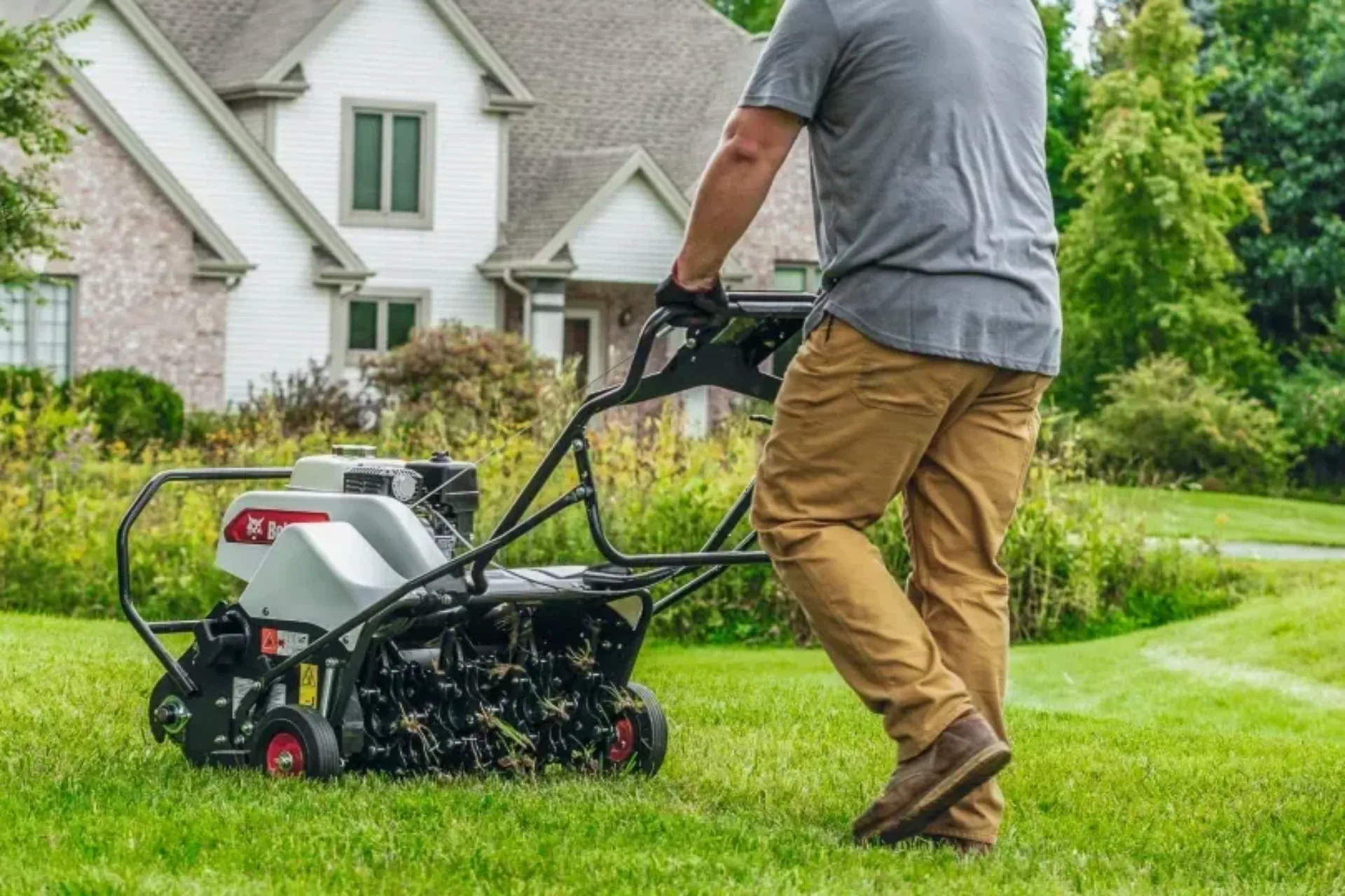 Bobcat beluchter voor grasmatonderhoud Bobcat Vangaever