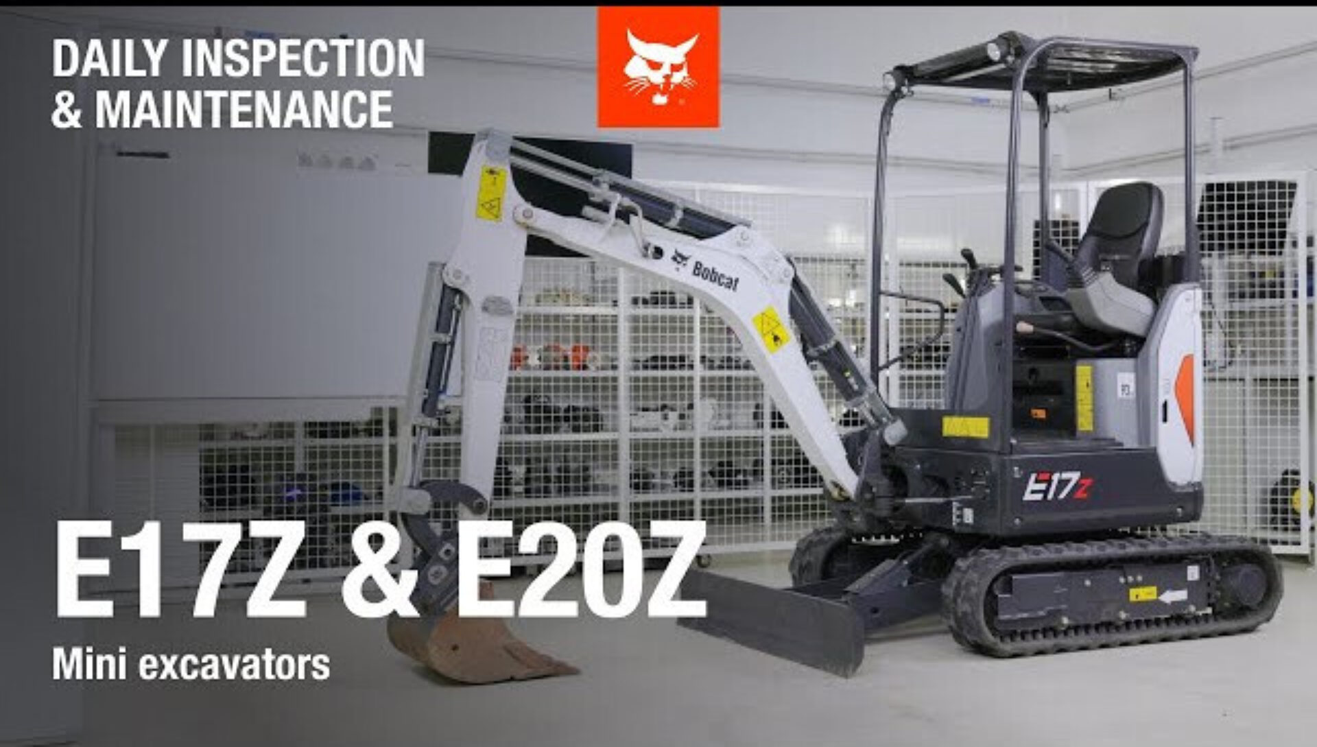Onderhoud Bobcat E17z E20z Bobcat Vangaever