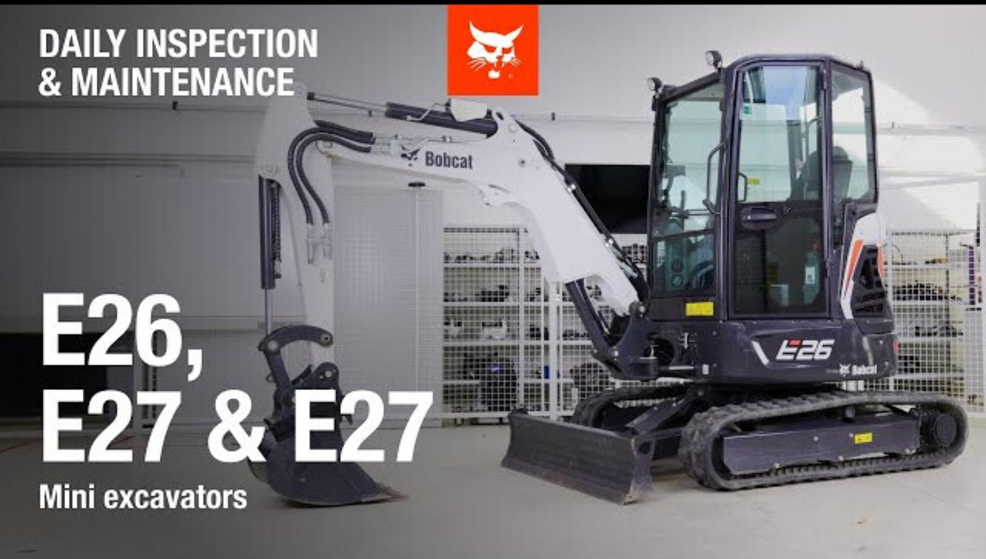 Onderhoud Bobcat E26 E27 E27z Bobcat Vangaever