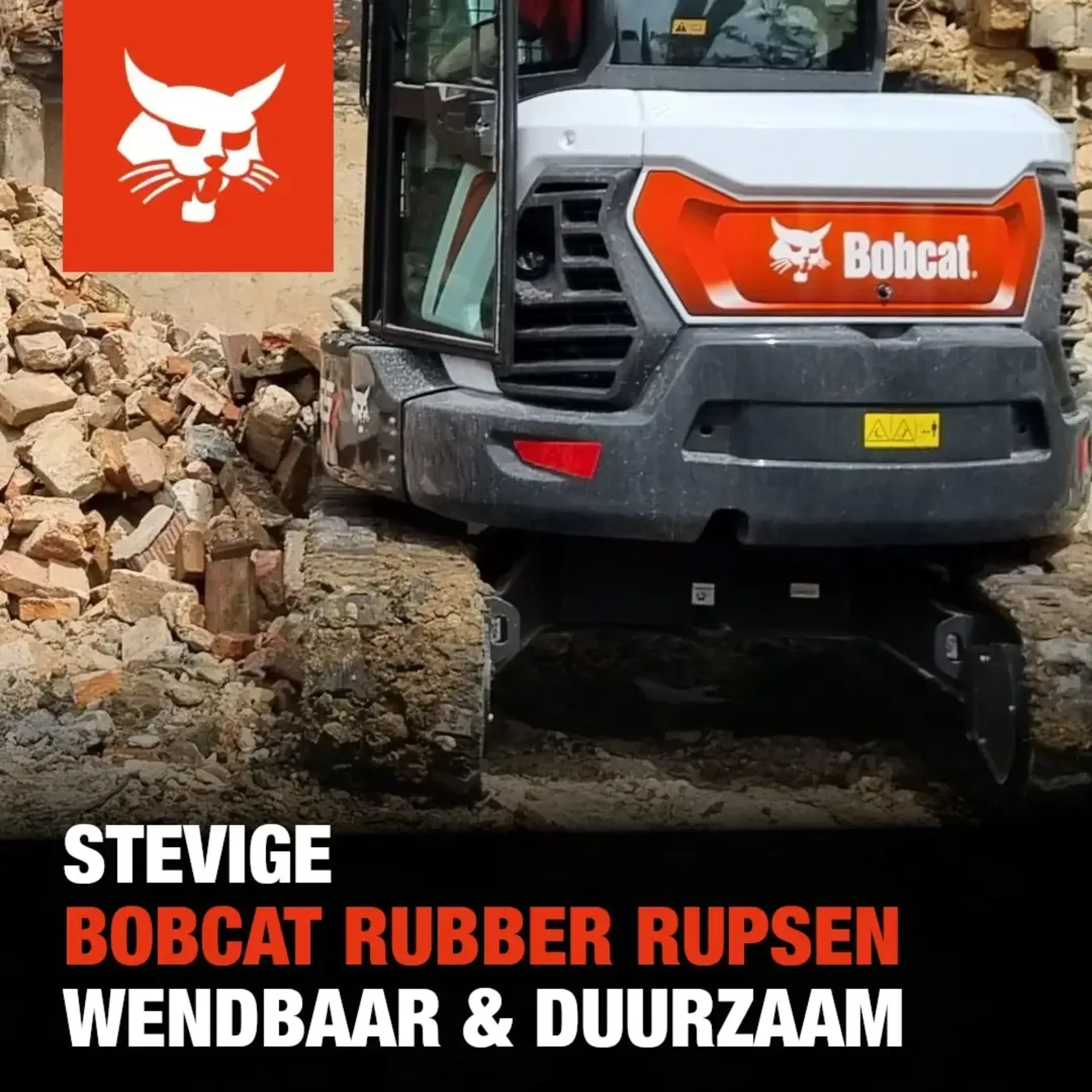 Bobcat rubber rupsen Bobcat Vangaever 0725