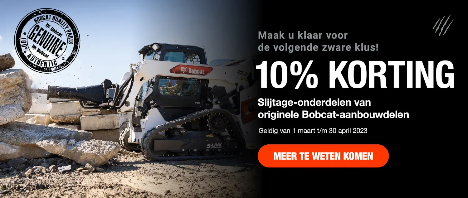 Promotie op slijtdelen Bobcat aanbouwdelen