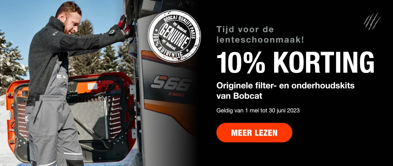 Promotie op Bobcat filter- en onderhoudkits