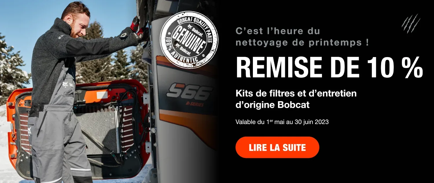 Promotion sur kit de filtres Bobcat