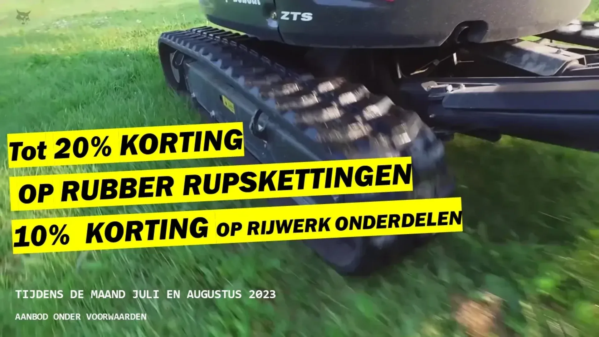 Korting op rijwerk en tracks Bobcat vangaver 31